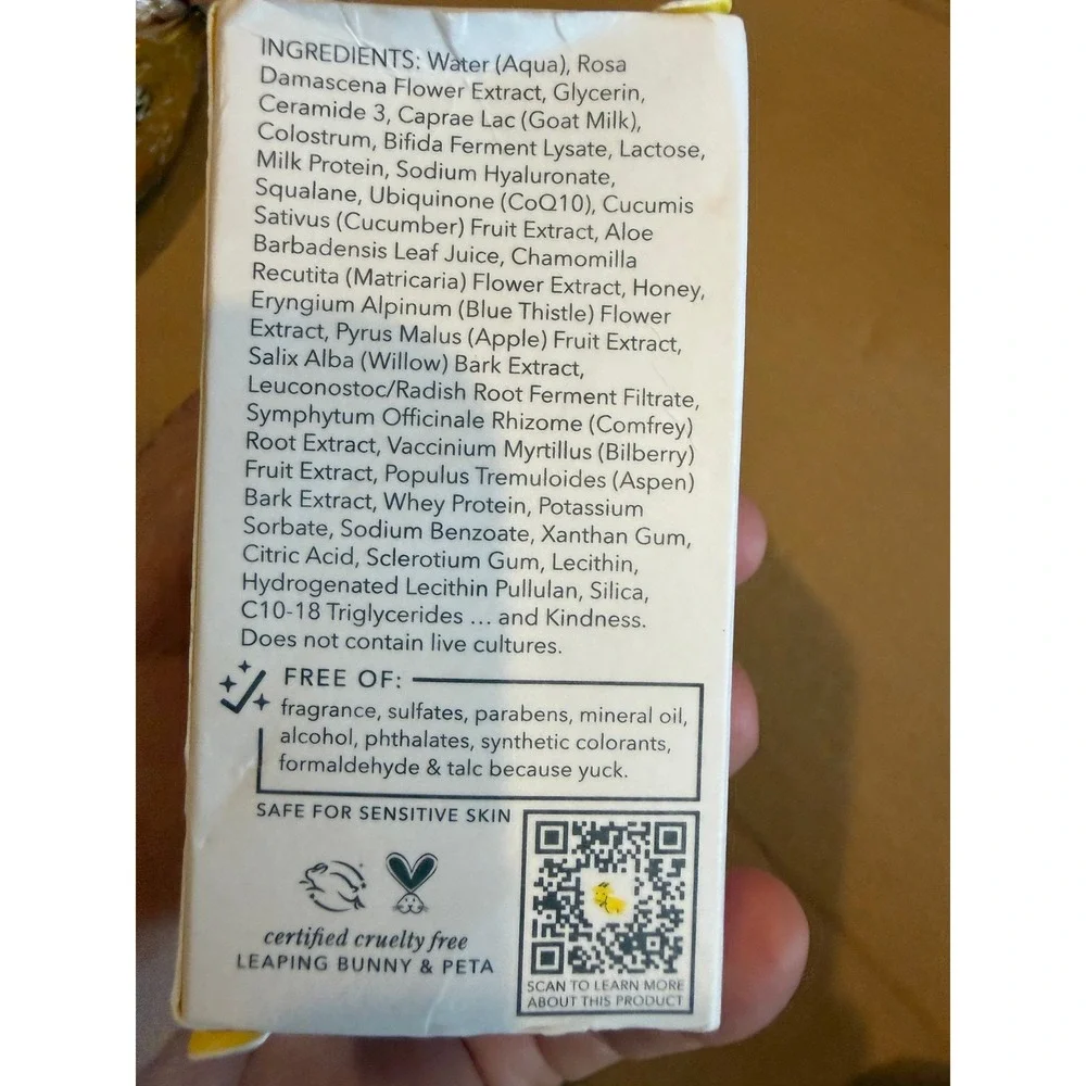 Beekman 1802 Milk Drops Ceramide Serum 0.95oz Goat Milk Prebiotic Hydrating Glow